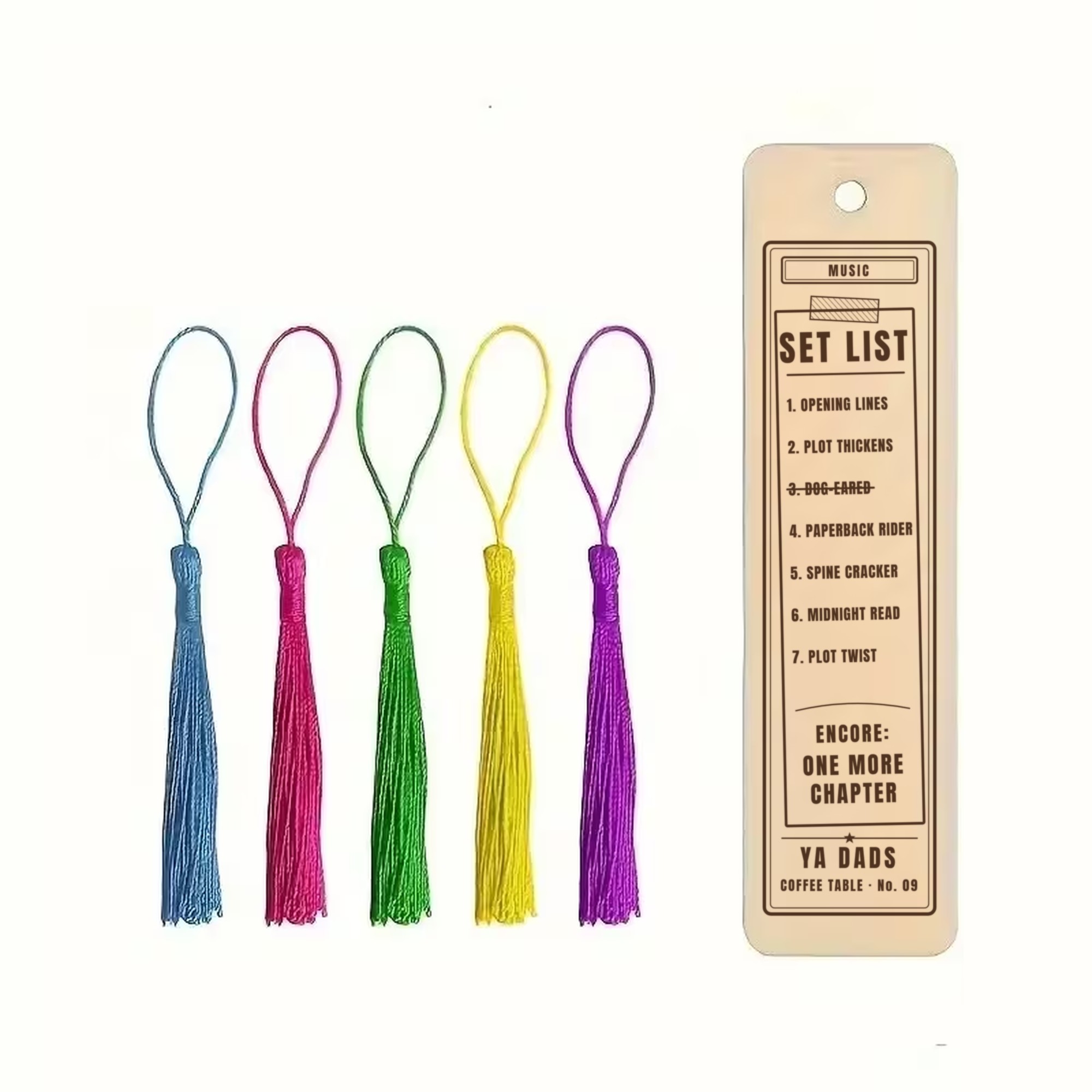 Set List Bookmark