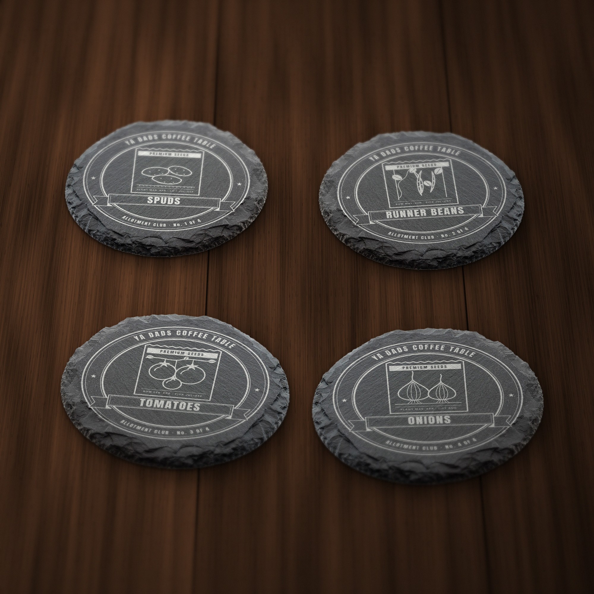 Allotment Club Coaster Set
