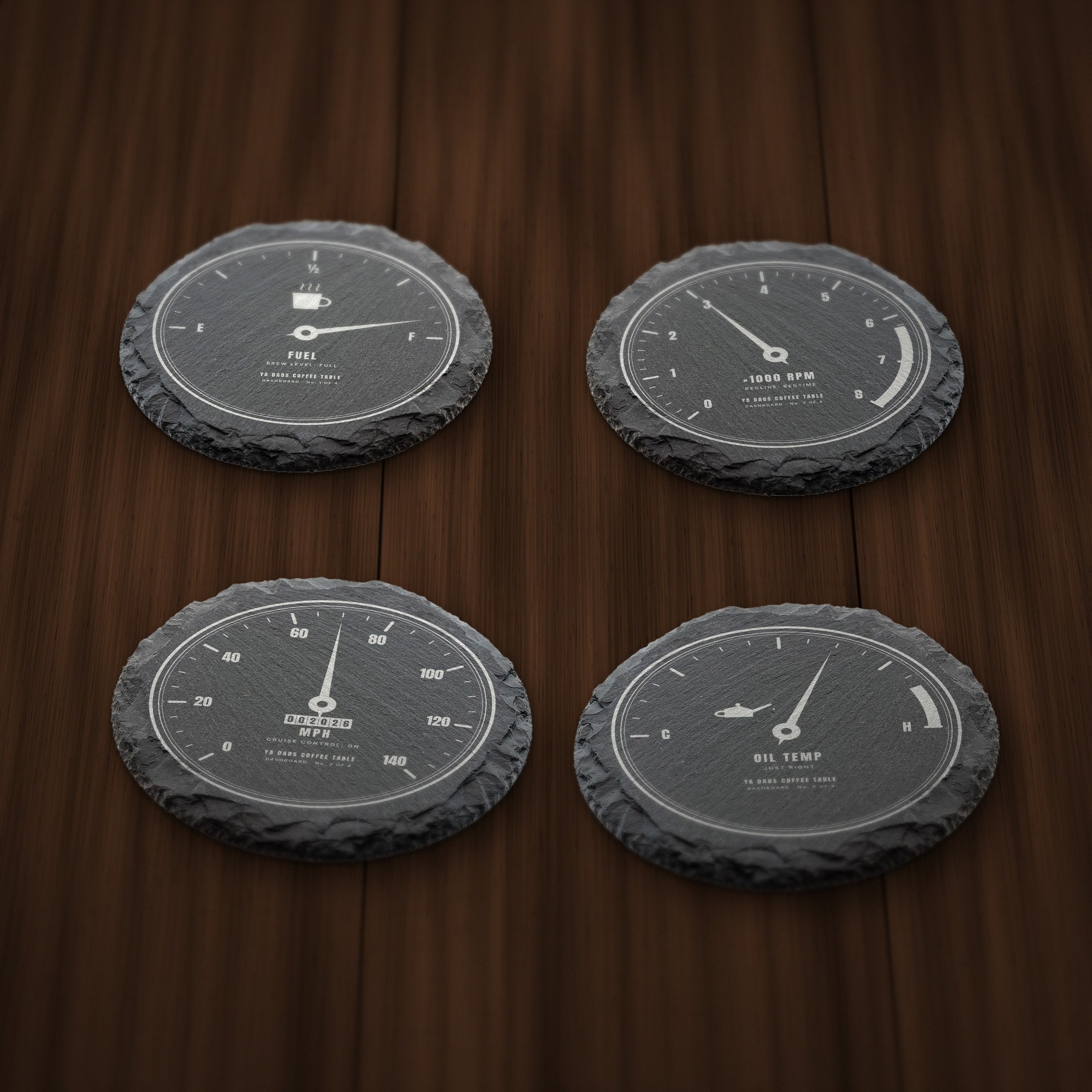 Dashboard Coaster Set