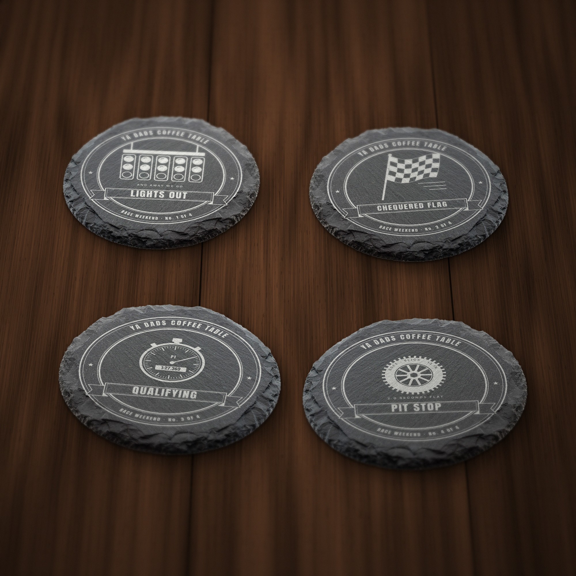 Race Weekend Coaster Set